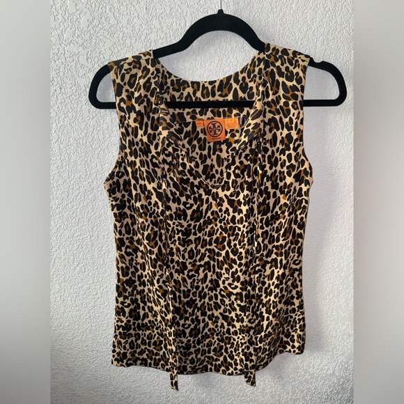 Tory Burch Animal Print Sleeveless‎ Blouse - Picture 3 of 5